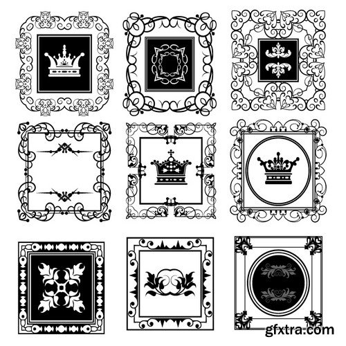 Stock Vectors - Vintage Hand Sketched Doodle Design Elements, 25xEPS