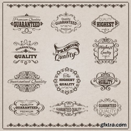 Stock Vectors - Vintage Hand Sketched Doodle Design Elements, 25xEPS