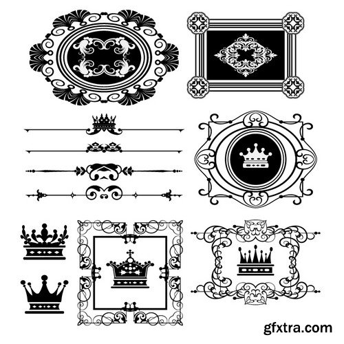 Stock Vectors - Vintage Hand Sketched Doodle Design Elements, 25xEPS