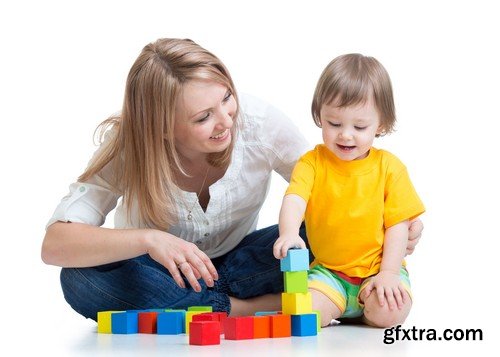 Stock Photos - Mother with baby, 25xJPG