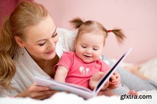 Stock Photos - Mother with baby, 25xJPG