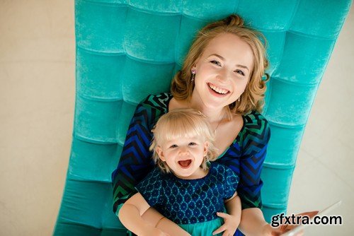 Stock Photos - Mother with baby, 25xJPG