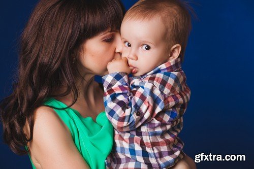 Stock Photos - Mother with baby, 25xJPG