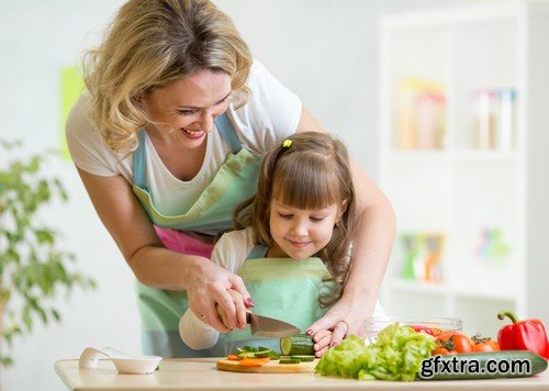 Stock Photos - Mother with baby, 25xJPG