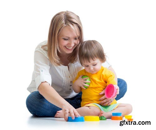 Stock Photos - Mother with baby, 25xJPG