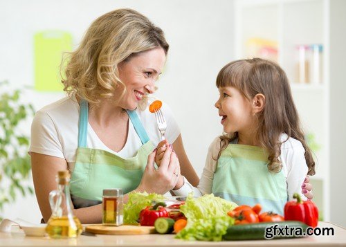 Stock Photos - Mother with baby, 25xJPG