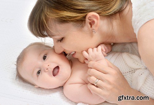 Stock Photos - Mother with baby, 25xJPG