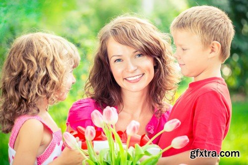 Stock Photos - Mother with baby, 25xJPG