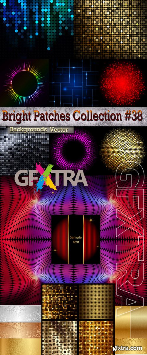 Bright Patches Collection Backgrounds in Vector # 38