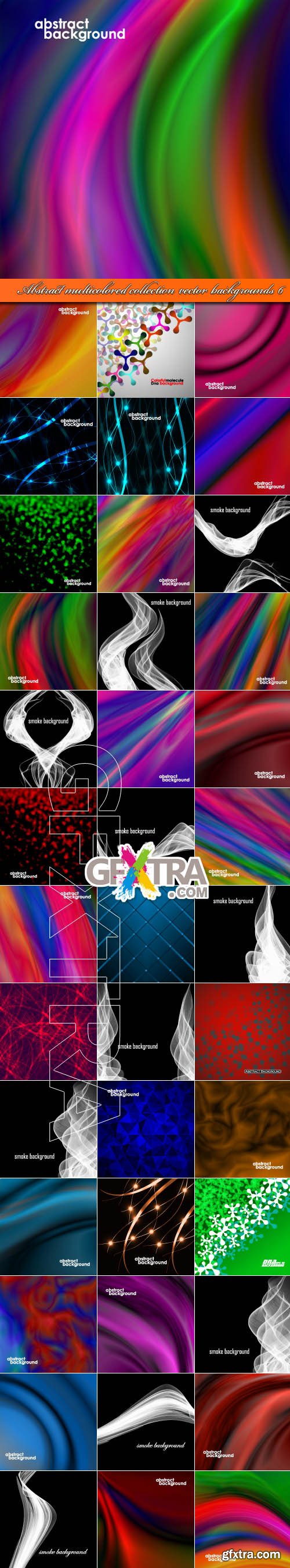 Abstract multicolored collection vector backgrounds 6