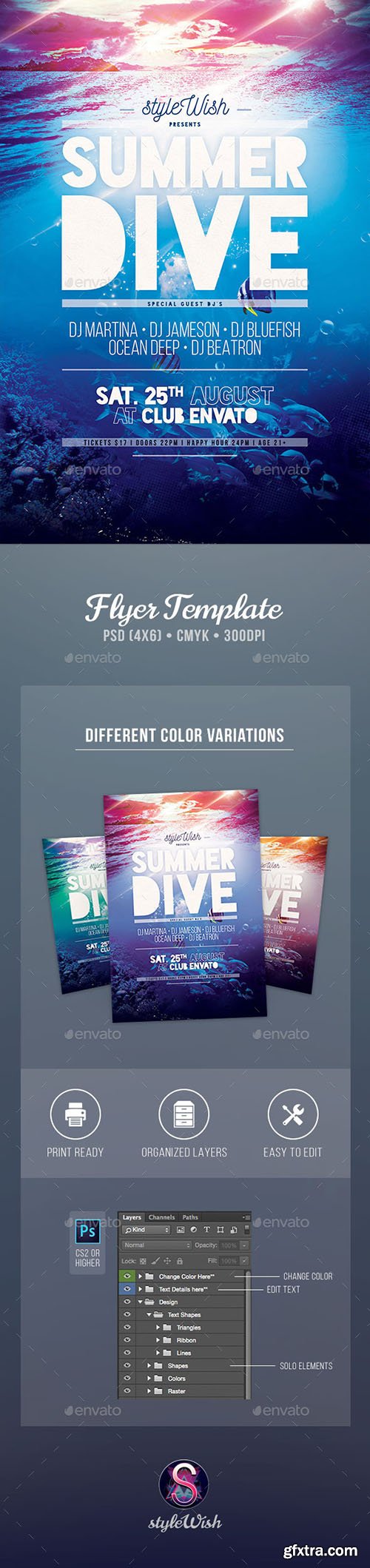 GraphicRiver Summer Dive Flyer