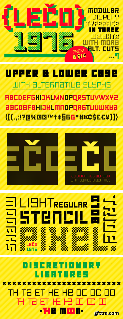 LECO 1976 Font Family