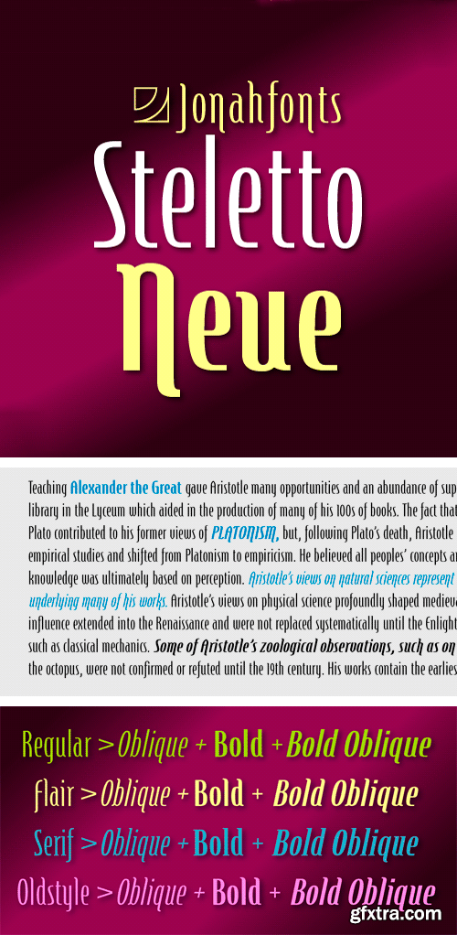 Steletto Neue Font Family