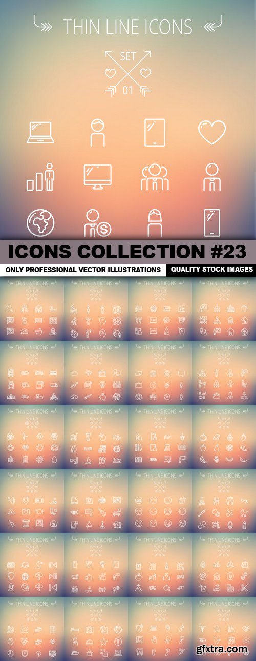 Icons Collection #23 - 25 Vector