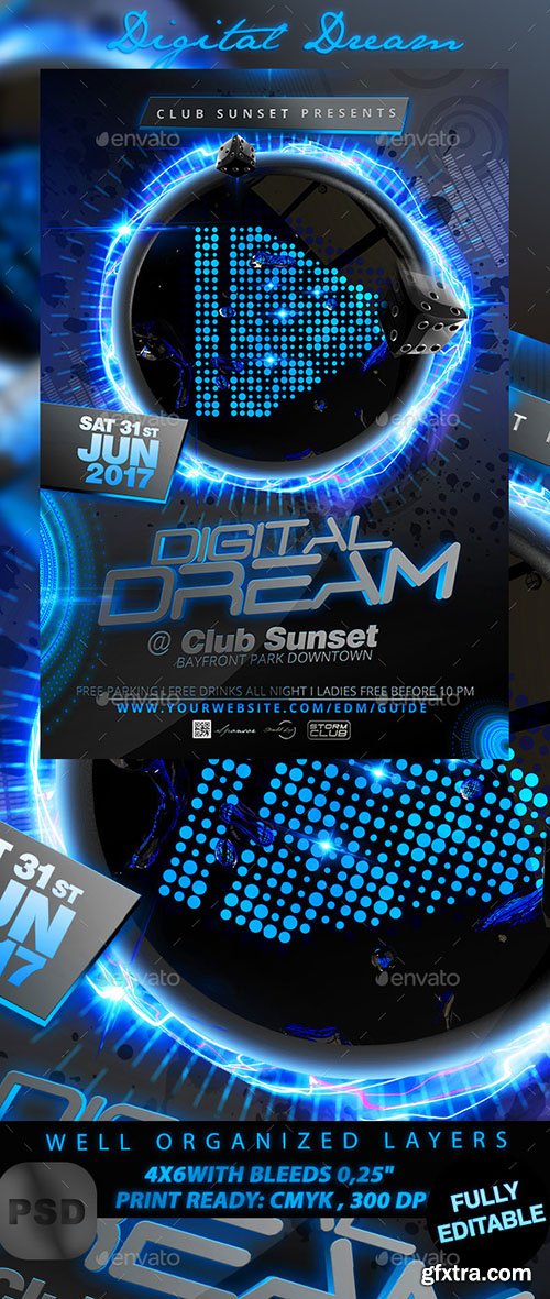 GraphicRiver Digital Dream Flyer Template