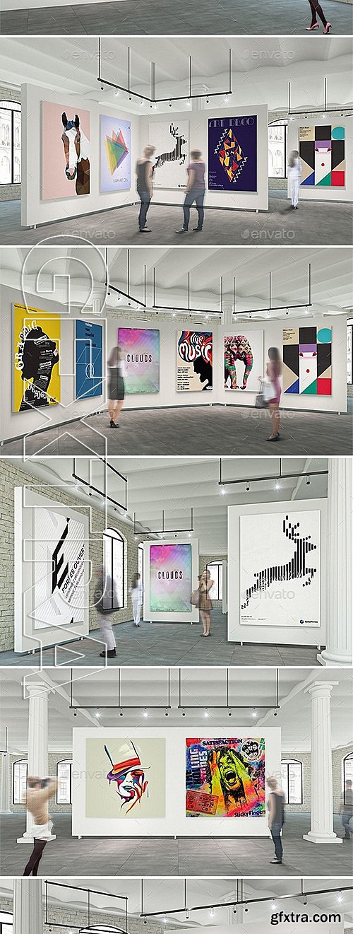 GraphicRiver - Exhibition Gallery Mockup v.1 11686006