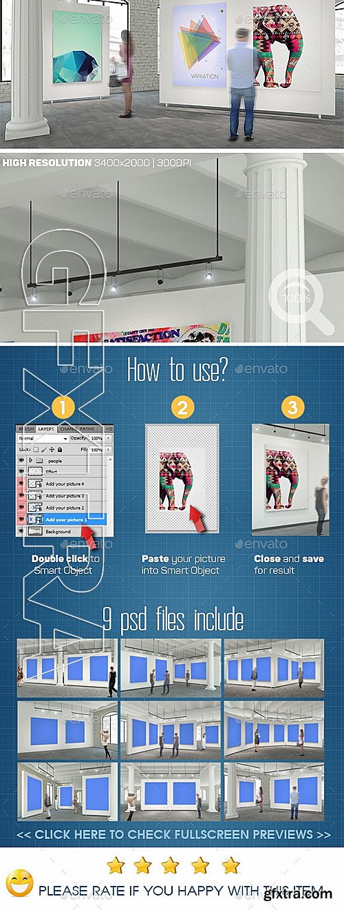 GraphicRiver - Exhibition Gallery Mockup v.1 11686006