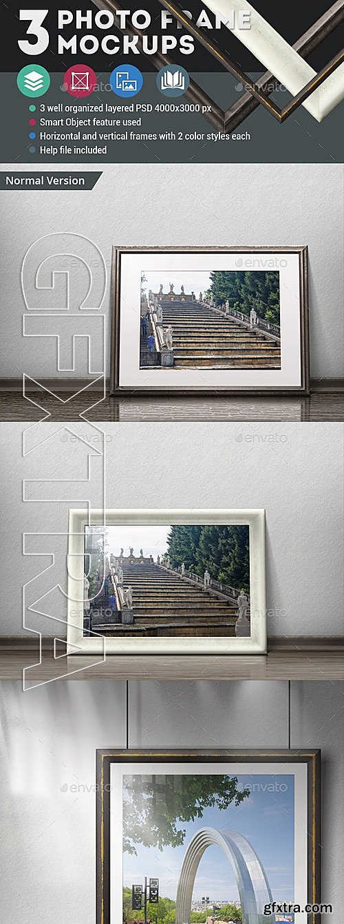 GraphicRiver - 3 Photo Frame Mockups 11707139