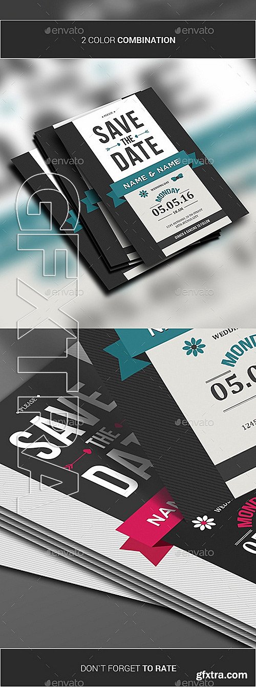 GraphicRiver - Retro Wedding Invitations 11653500