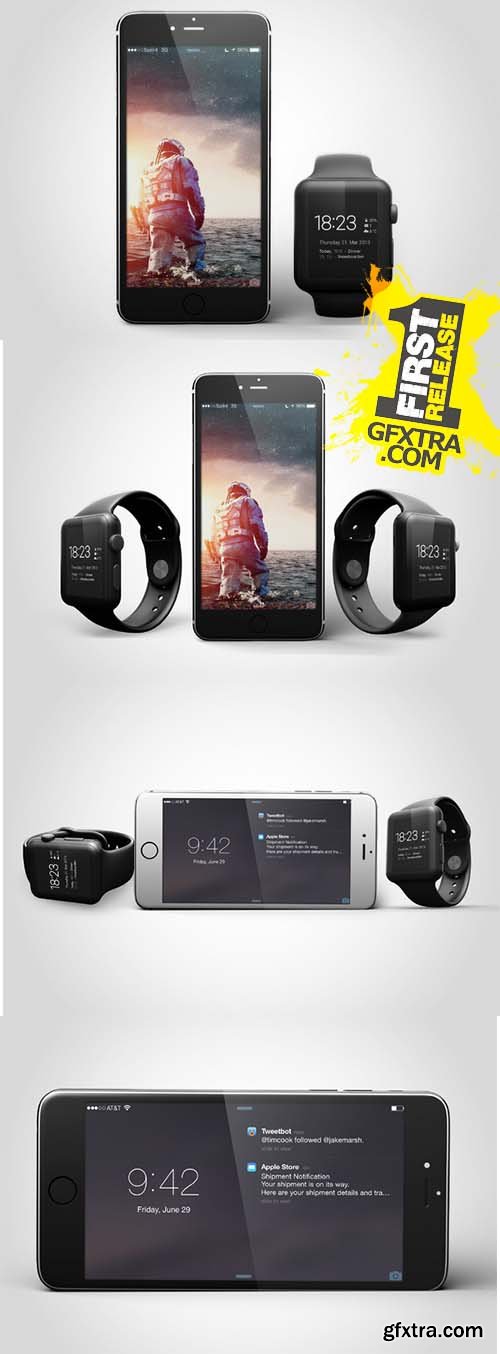 iPhone 6 & iWatch Mock Up - CM 289721