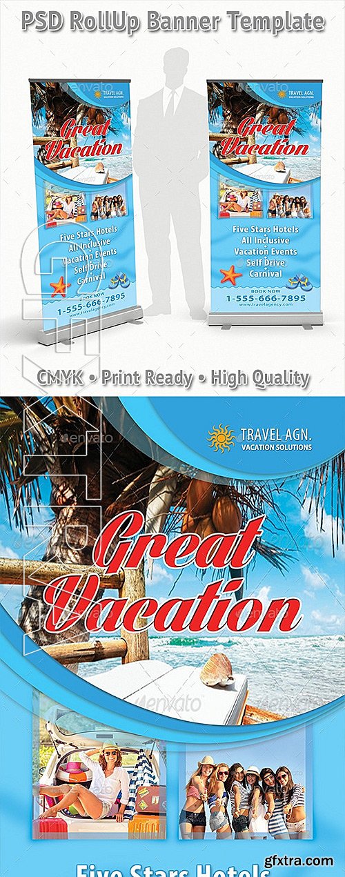 GraphicRiver - Travel Agency Vacation Rollup Banner 54 11707011