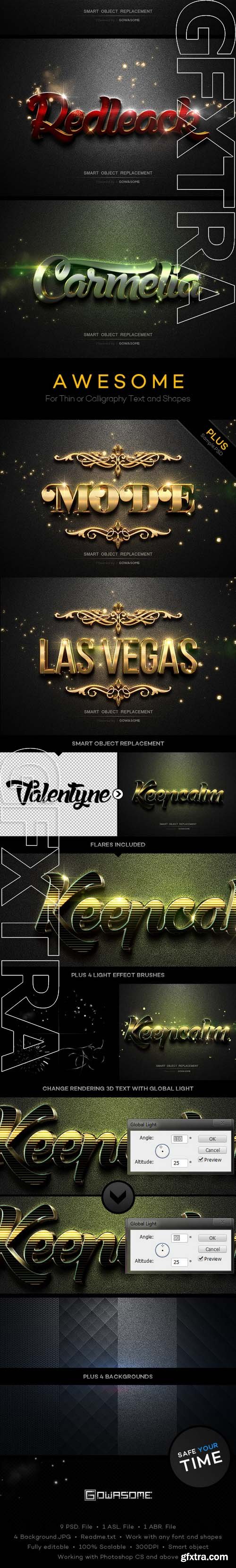 Modern 3D Text Effects GO.6 - GraphicRiver 11026254