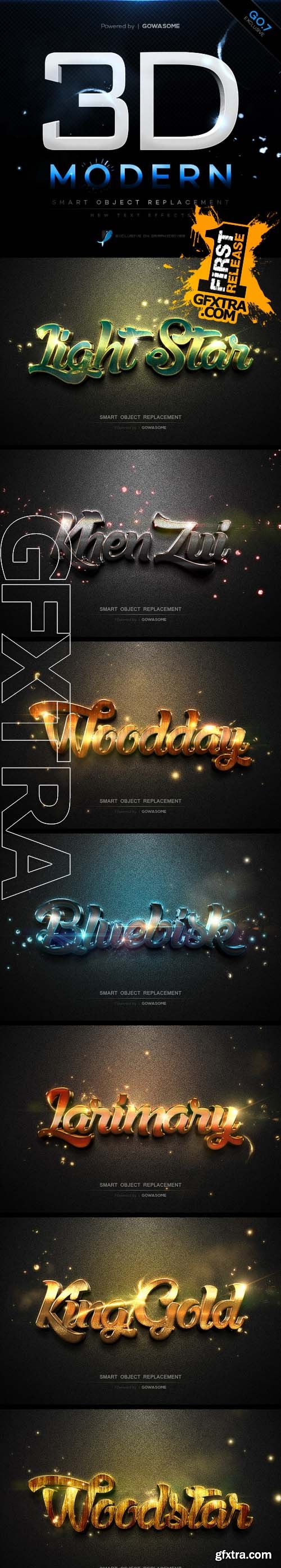 Modern 3D Text Effects GO.7 - GraphicRiver 11214957