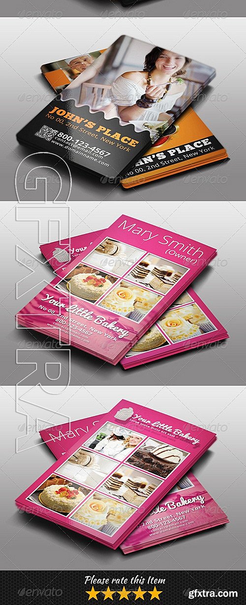 GraphicRiver - Restaurant Business Card Bundle 5189087