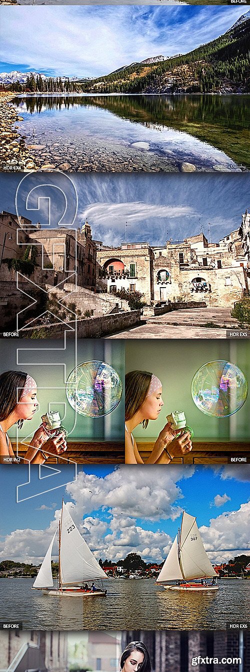 GraphicRiver - 22 HDR Photoshop Actions V2 10940400