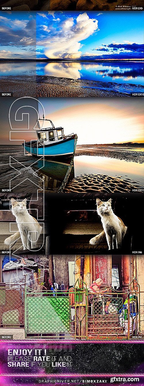 GraphicRiver - 22 HDR Photoshop Actions V2 10940400