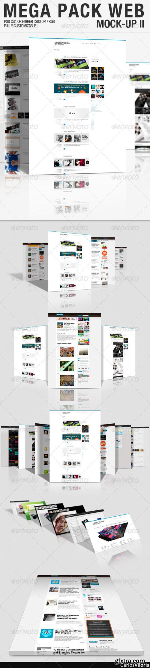 GraphicRiver - Mega Pack WEB Mock-Up 2 102941