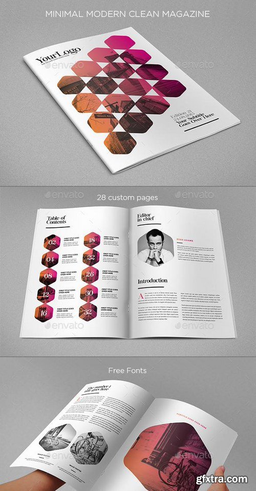 GraphicRiver Minimal Modern Clean Magazine 11295103