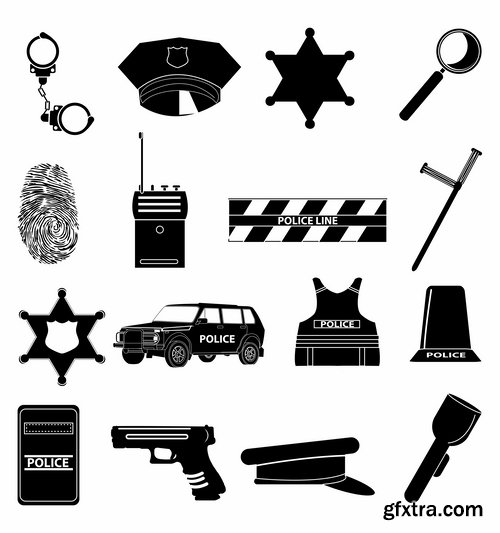 Collection of vector silhouette image icon Automobile Parts Car theme 25 Eps