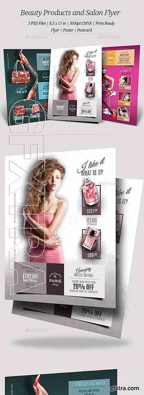 GraphicRiver - Beauty Products and Salon Flyers 11734804