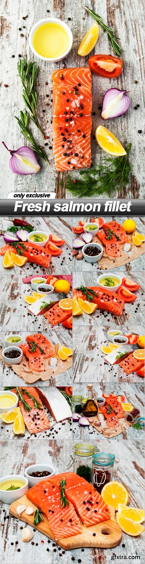 Fresh salmon fillet - 10 UHQ JPEG