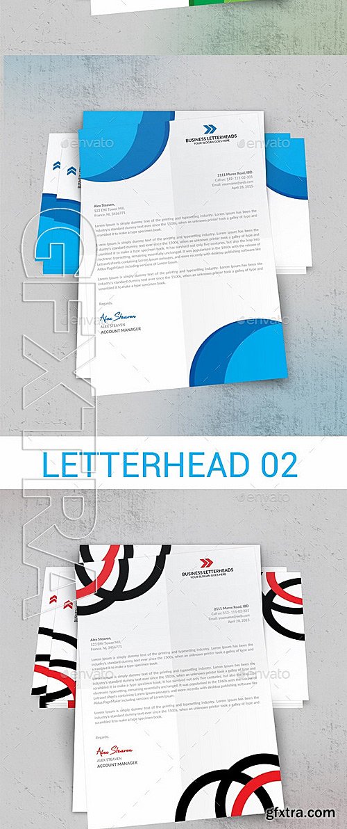 GraphicRiver - Letterhead Print Templates Bundle 11736458