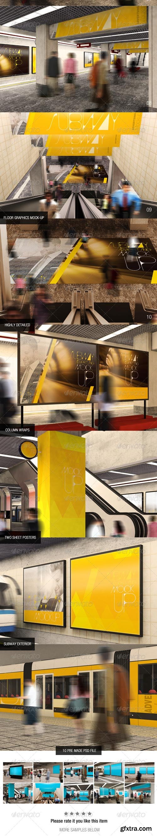 GR Subway Advertising Mockups - 7059639