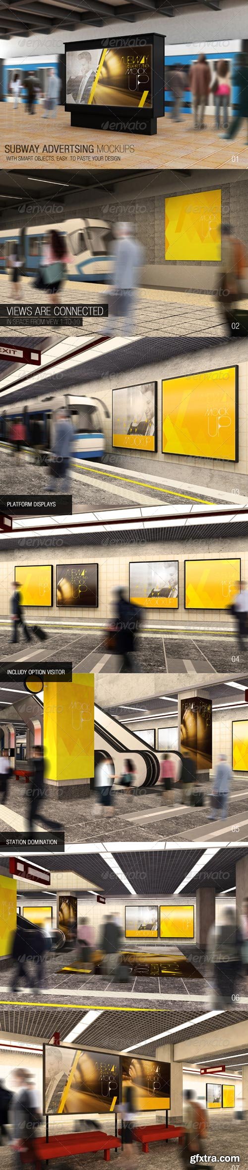 GR Subway Advertising Mockups - 7059639