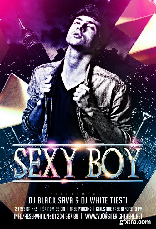 Sexy Boy Party Flyer