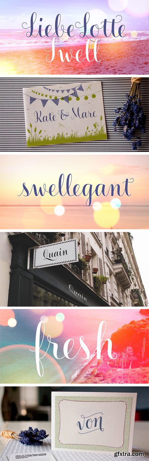 LiebeLotte Swell Font