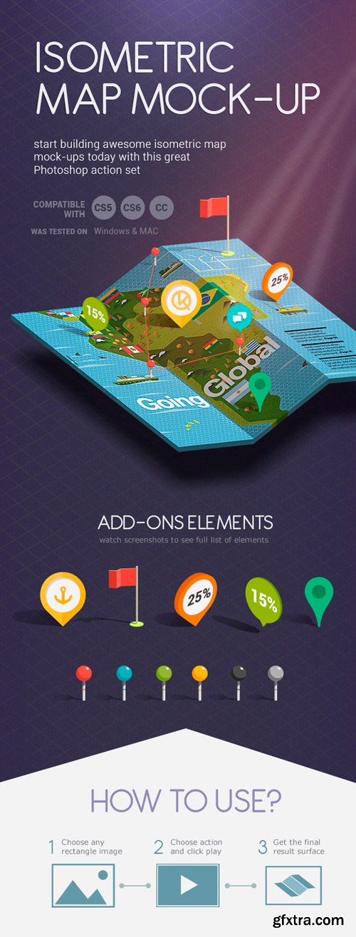 GraphicRiver - Isometric Map Mock-Up Creator 6075371