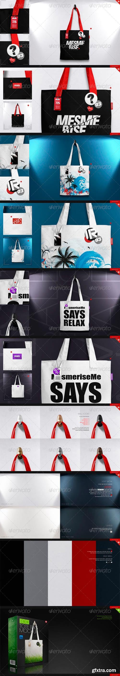 GraphicRiver - Tote (Linen) Bag 6 Scenes Mock-up 6862264