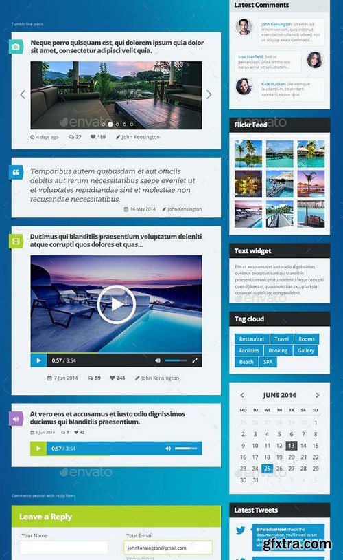 GraphicRiver Paradise Hotel Bundle: UI Kit, Emails, Banners 11731838