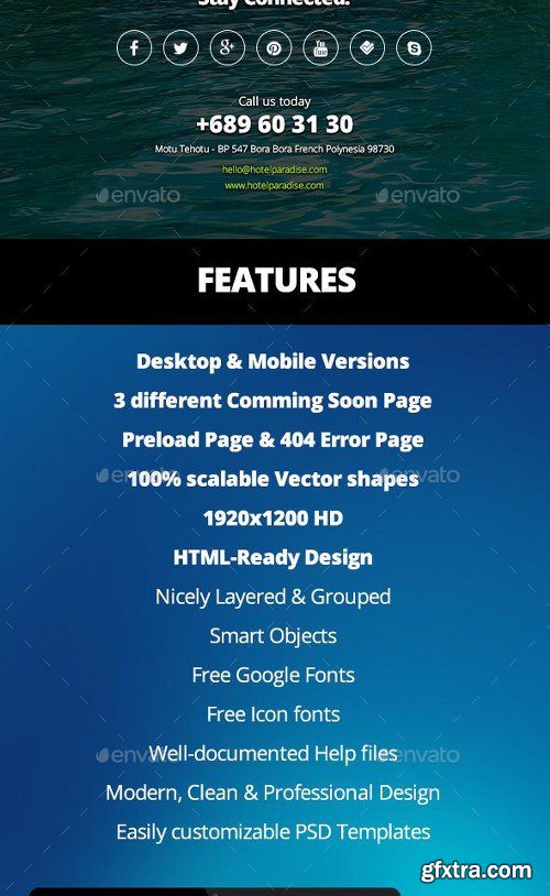 GraphicRiver Paradise Hotel Bundle: UI Kit, Emails, Banners 11731838