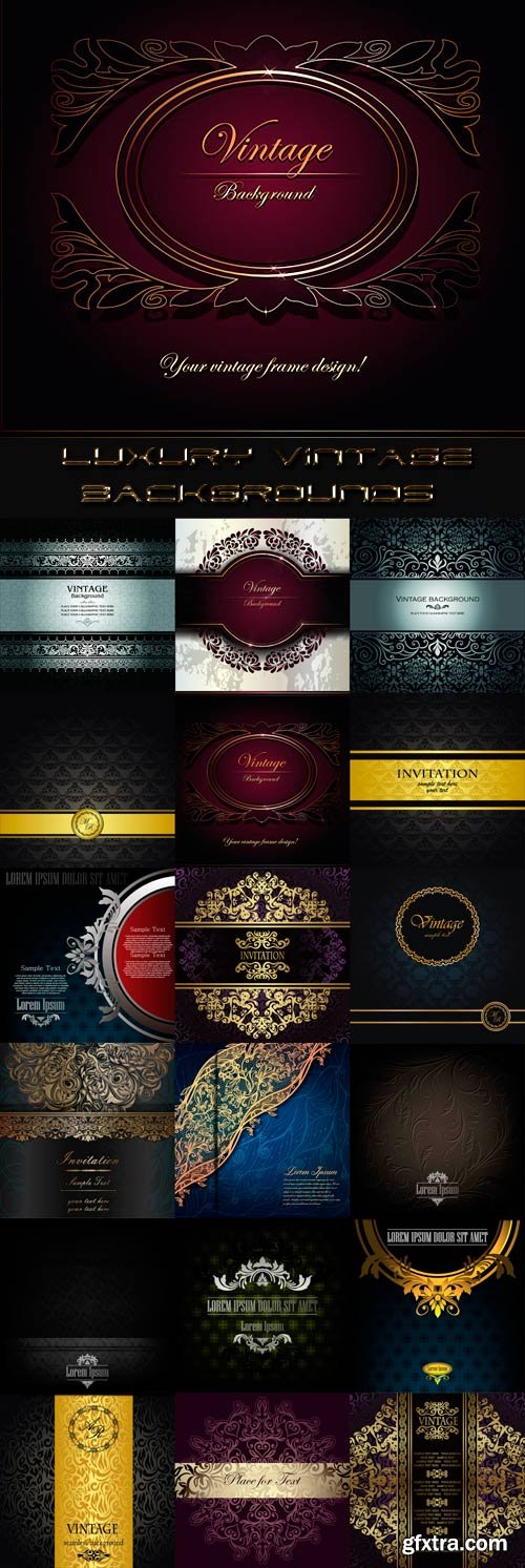 Luxury vintage vector backgrounds