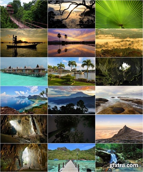 Collection of the most beautiful places of Borneo sea beach sunset forest jungle waterfall 25 HQ Jpeg