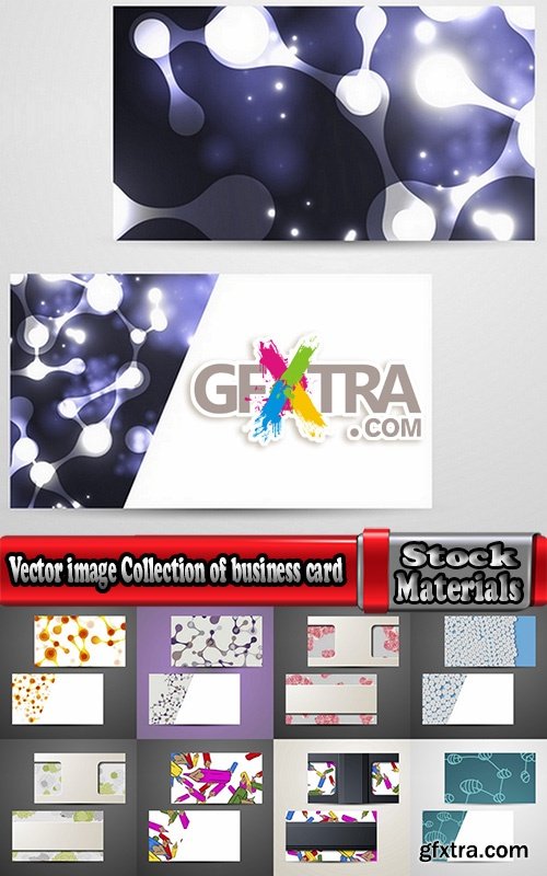 Vector image Collection of business card template visiting card 25 Eps