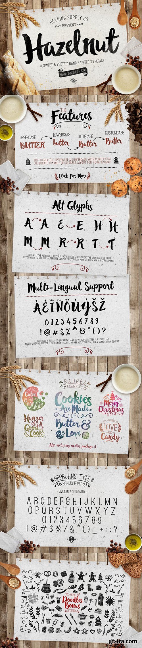 CM292390 - Hazelnut Typeface + Bonus Extras