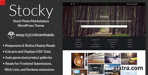 ThemeForest - Stocky v1.3 - A Stock Photography Marketplace Theme - 8087525