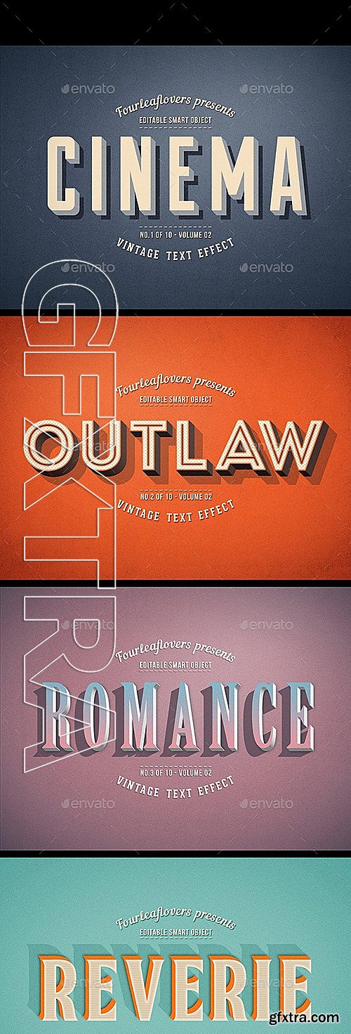 GraphicRiver - Retro PSD Text Effects vol.2 11754168